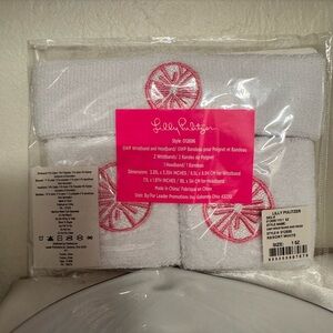 Lilly Pulitzer White and Pink Accessory Set